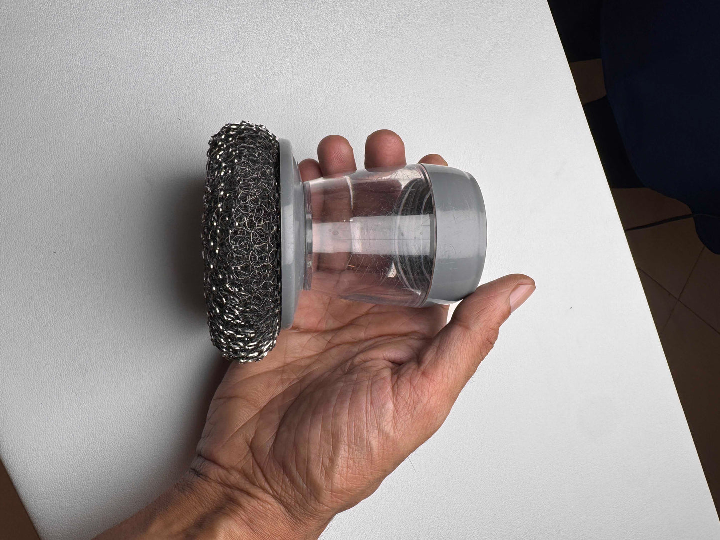 Soap Dispenser Dish Scrubber Brush โ Steel Wire Kitchen Cleaning Brush