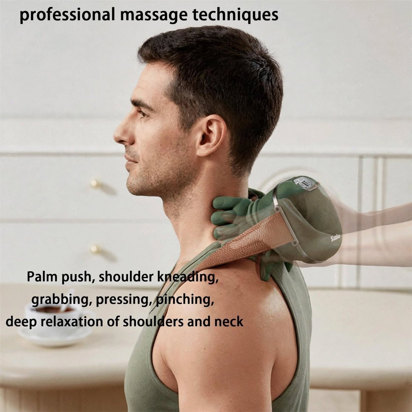 Electric Neck Massager with Heat ā Deep Kneading Neck, Shoulder & Back Massager