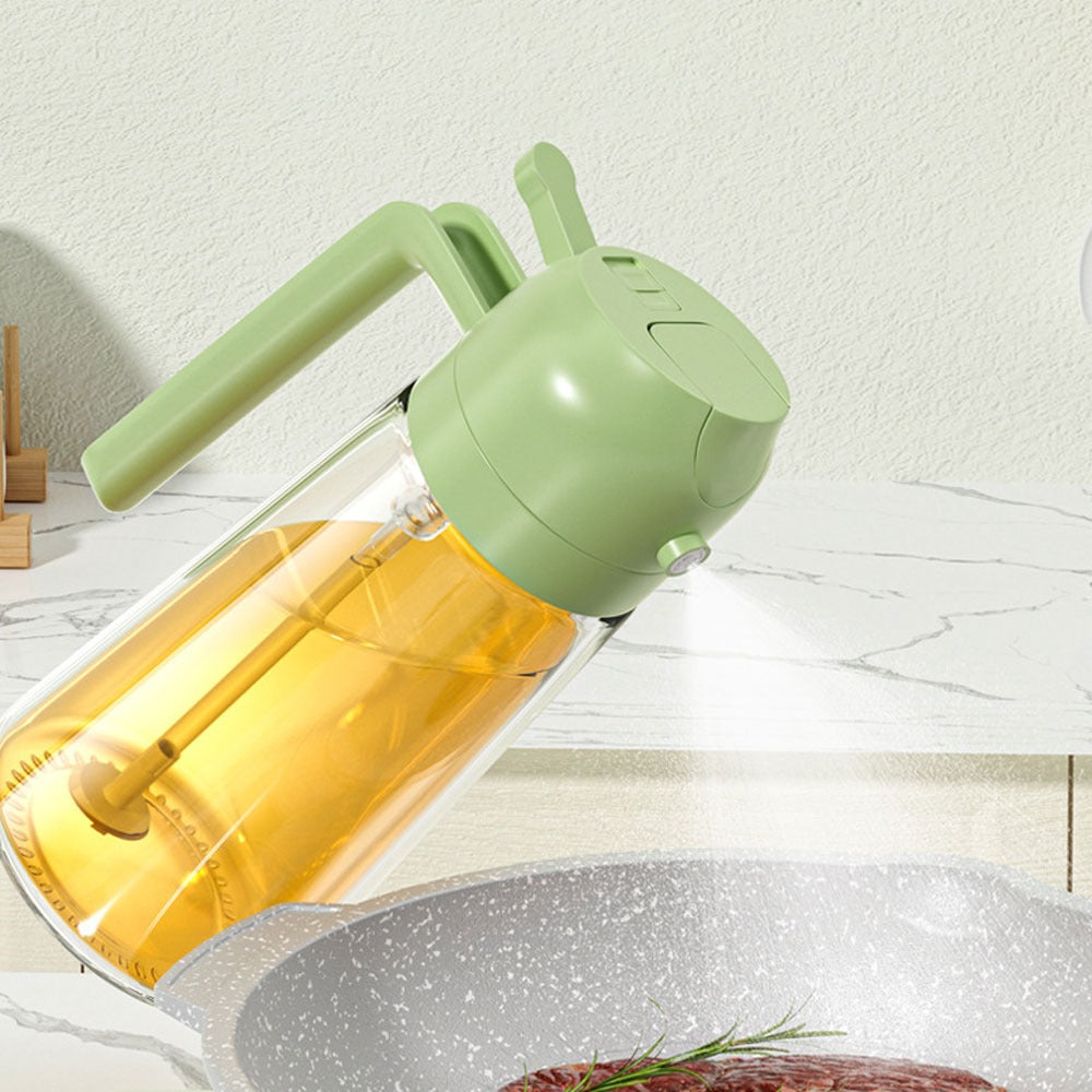 2-in-1 Oil Sprayer Bottle – 470ml Cooking & BBQ Spray Bottle