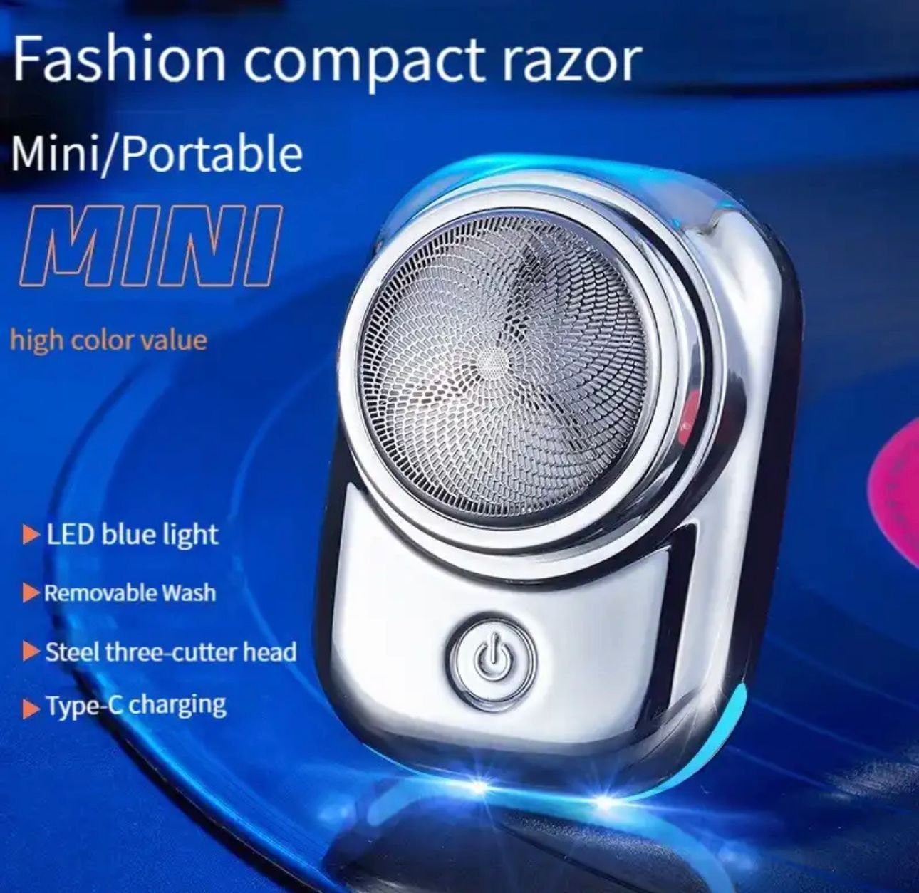 Rechargeable Hair Trimmer for Men – USB Type-C Portable Beard & Hair Clipper