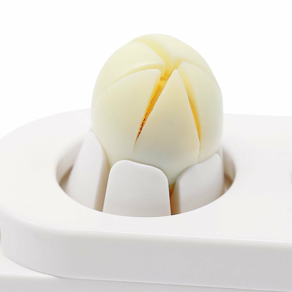 2-in-1 Egg Slicer & Cutter – Stainless Steel Boiled Egg Cutting Tool