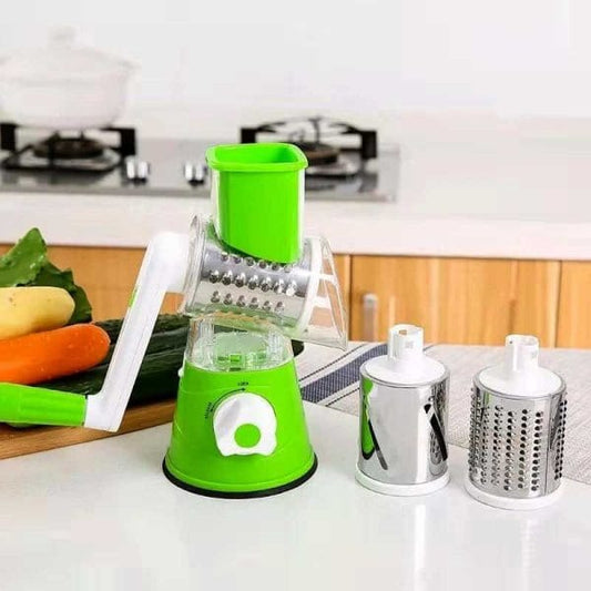 Manual Vegetable Slicer – Multifunctional Drum Cutter & Kitchen Chopper