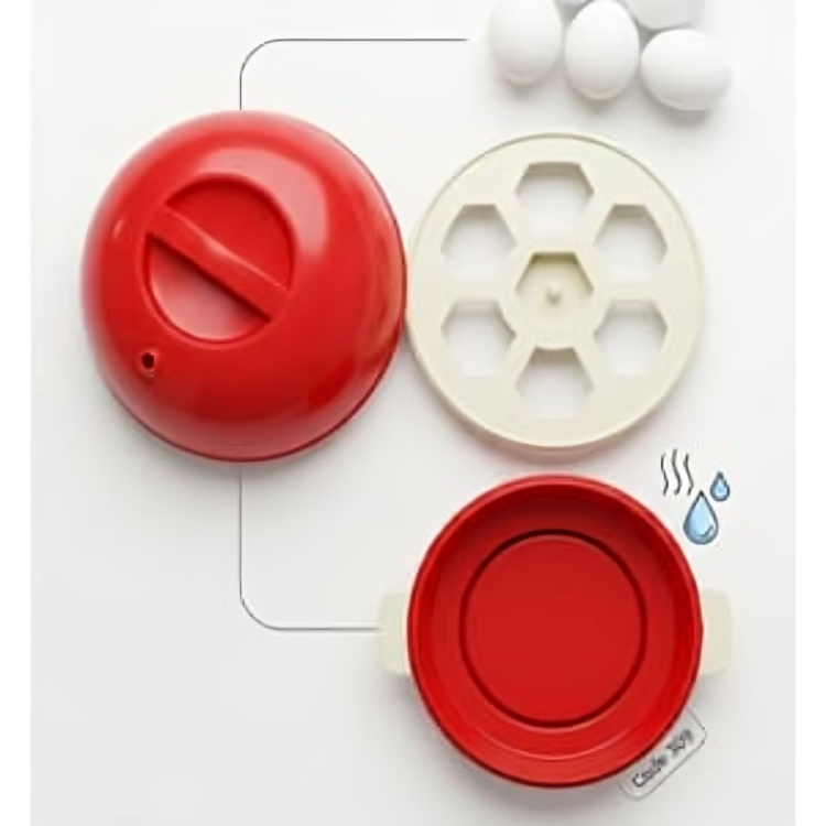 Electric Egg Boiler & Vegetable Steamer – Automatic Egg Cooker