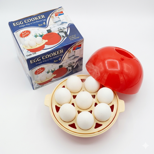 Electric Egg Boiler & Vegetable Steamer – Automatic Egg Cooker