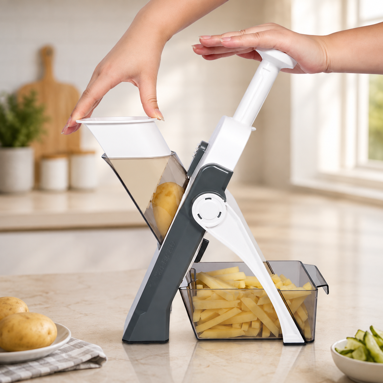 Mandoline Vegetable Cutter & Slicer – Multi-Function Chopper