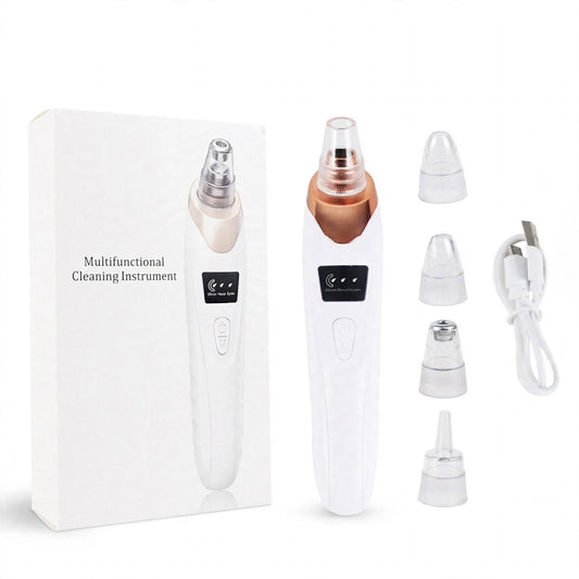 Electric Blackhead Remover – Vacuum Pore Cleaner with 5 Heads
