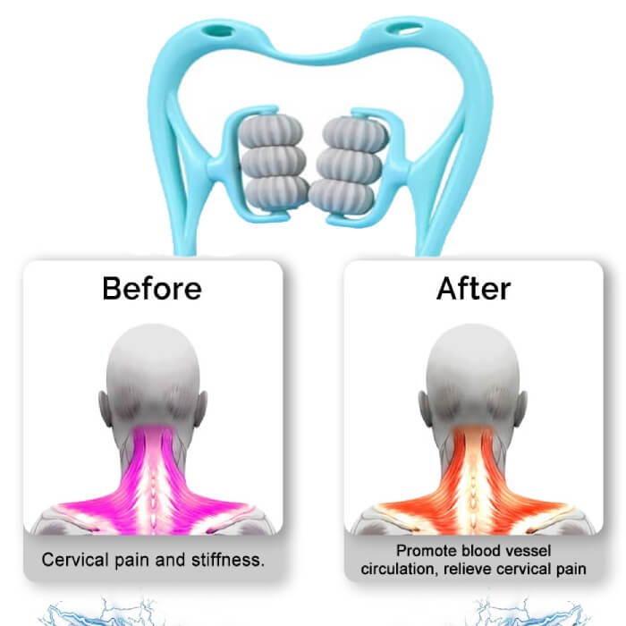 6-Wheel Neck Massager – Relieves Neck, Back & Shoulder Pain