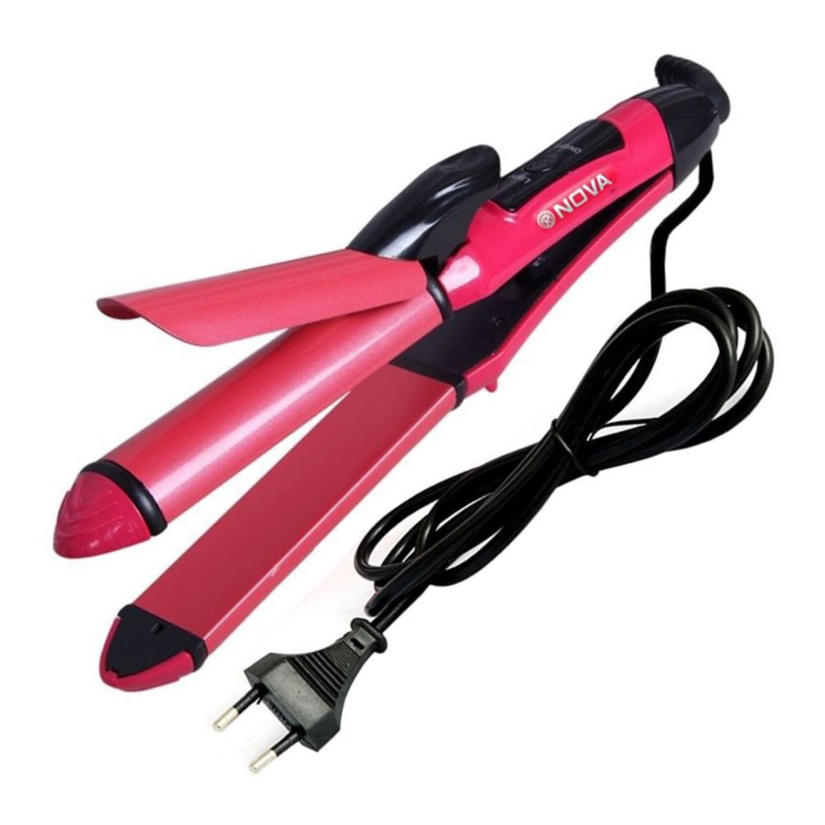 Nova 2-in-1 Hair Straightener & Curler NHC-2009 – Professional Styling Tool
