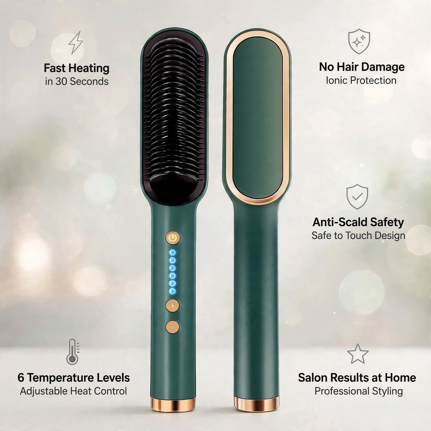 Professional Electric Hair Straightening Brush