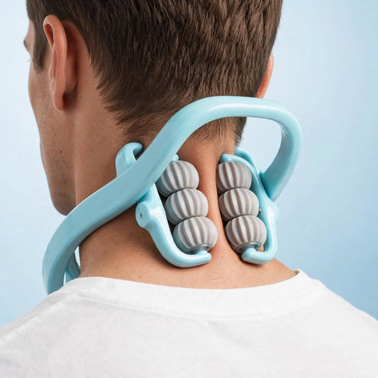 6-Wheel Neck Massager – Relieves Neck, Back & Shoulder Pain