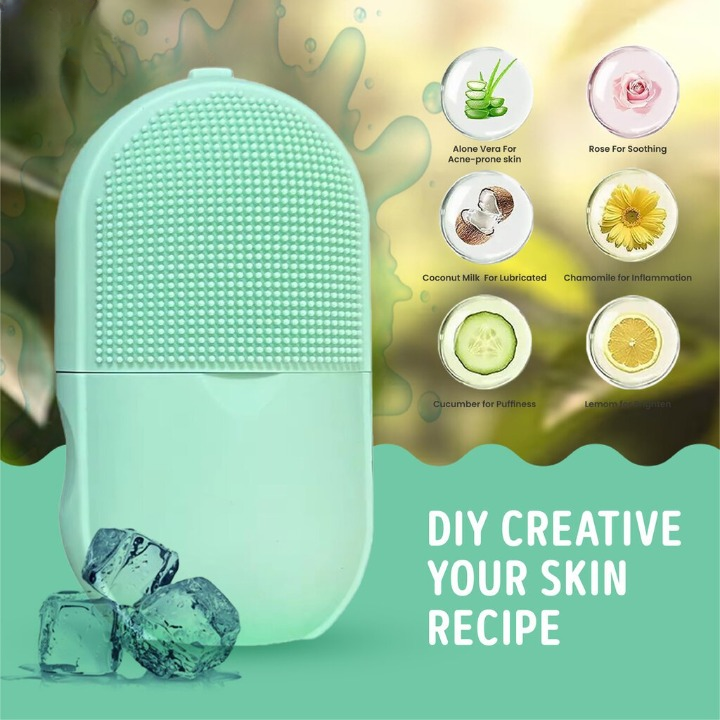 Silicone Ice Roller for Face – Facial Massage & Cleansing Tool